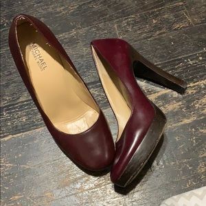 Burgundy michael kors